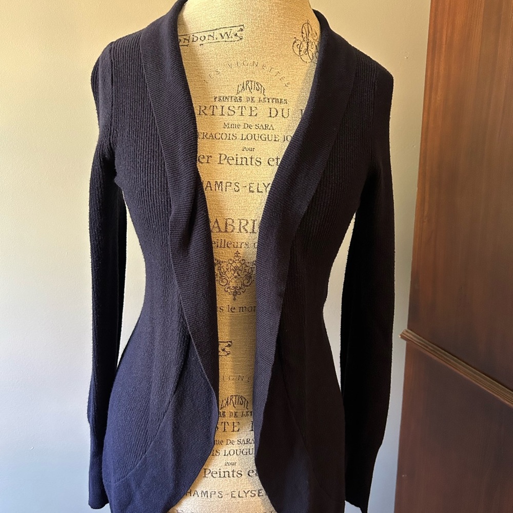 A New Day Woman’s lightweight long navy cardigan size Medium